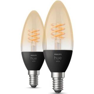 FORÅRSUDSALG - E14 - Philips Hue White LED Filament Candle 2-pak