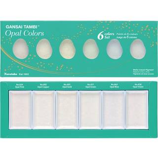 ZIG GANSAI TAMBI Opal Colors 6 colors set