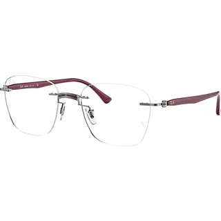 Ray - Ban Unisex RX8769 1140 Optiske stel Titanium Bordeaux Firkantet