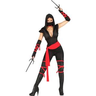 Black Ninja Warrior Lady Kostüm M