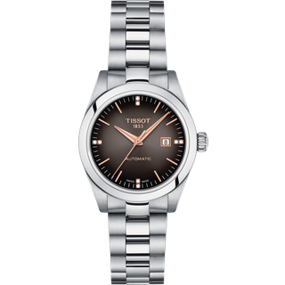 Herre Tissot T-MY LADY AUTOMATIC Ur med Diamanter - Sort og Sølv