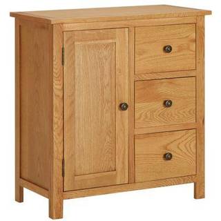 skænk 70x35x75 cm massivt egetræ