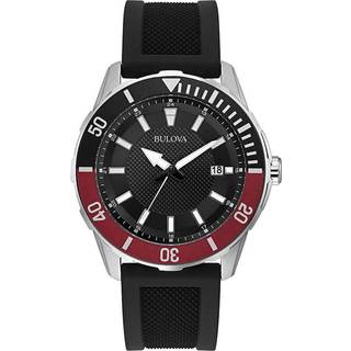 Bulova 98B348 Sort/Gummi Ø44 mm