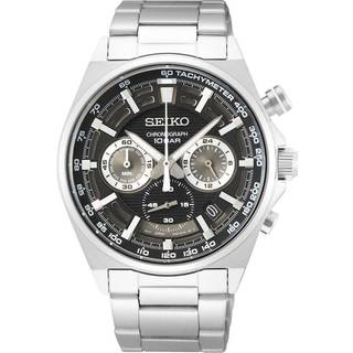 Seiko SSB397P1 Neo Sports Sort/Stål Ø41 mm