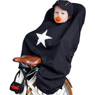 Babytrold Regnslag til cykelstol, Sort