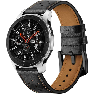 Armbåndslæder Samsung Galaxy Watch 46mm - Sort