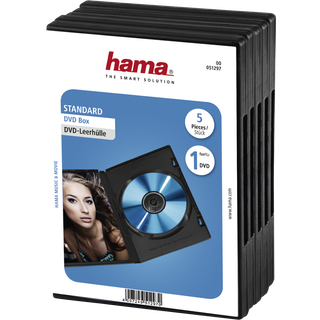 Hama Dvd box til 1 stk Dvd 5 pack