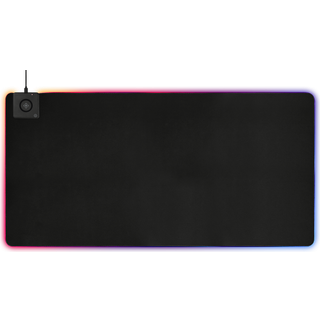 DELTACO Gaming DMP330 RGB Musemåtte med trådløs QI opladning, (1180x580x4mm)