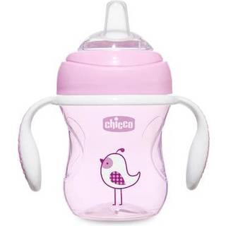 Chicco Transition træningskop med håndtag 4m+ Pink 200 ml - 200 ml
