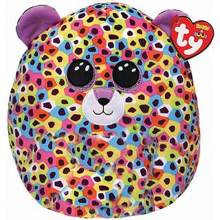 Ty UK Ltd 2007556 Giselle Squishaboo 10 """" Leopard Kuscheliges Kissen Multicolor
