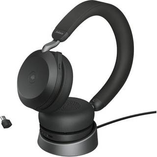 Jabra 27599-999-889 hovedtelefoner/headset Kabel & trådløs Opkald/musik USB Type-C Bluetooth Opladningsstativ Sort