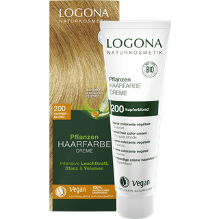 Logona Haarpleje Hair-ColourPlantehårfarve Creme No. 200 Kobberbrun 150 ml (833,00 kr / 1 l) - 150 ml