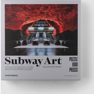 Printworks - Puslespil - Subway Art (Fire) - 25 x 25 x 4 cm