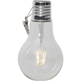 Star Trading - Solar Cell Lighting - Solar Cell Decoration File - Transparent - 18 cm