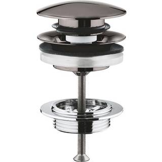 Grohe Push-up bundventil med overløb - Hard graphite