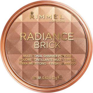 Rimmel Radiance Brick Lysende bronzing pulver Skygge 002 Medium 12 g - 12 g
