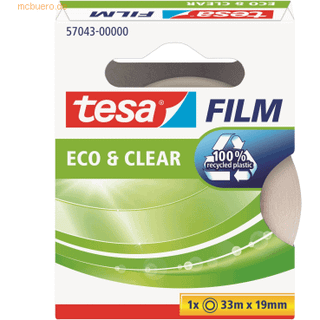 tesa film eco & clear tape 33m x 19mm Transparent