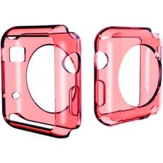 Caseonline Apple Watch 42mm silikone cover : farve - rød