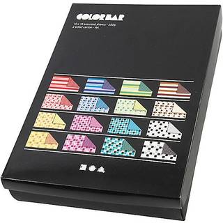 Color Bar Rivekarton A4, 250 g, 160 ark i farver