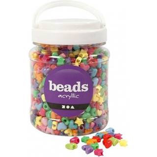 Figurperler 10 mm, assorterede farver, 400 g