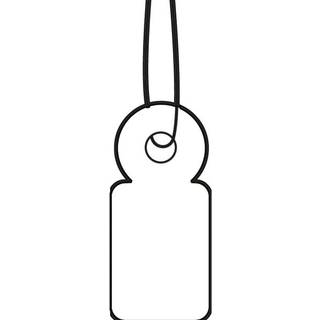 HERMA Strung marking tags - name badge labels - 1000 label(s) - 10 x 22 mm