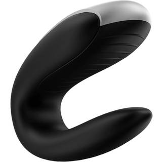 Satisfyer Double Fun - smart vandtæt parvibrator (sort)