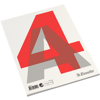 Esselte Blok | A4 | Toplimet | Blank | 100 ark