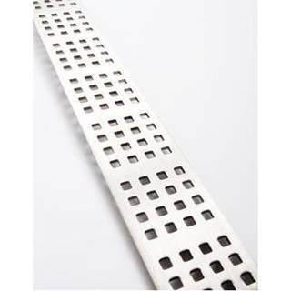 Unidrain rist Square, 1000 mm - Rustfrit stål/Børstet