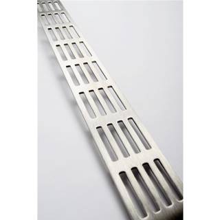 Unidrain rist Stripe, 800 mm - Rustfrit stål/Børstet