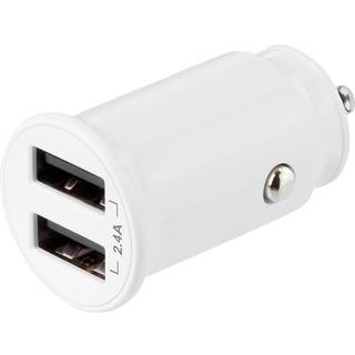 Deltaco USB car charger 2x USB-A 2.4 A total 12