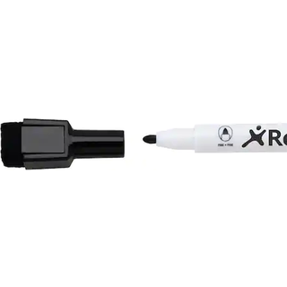 Nobo WB Marker m/magnetisk hætte rund 2mm sort