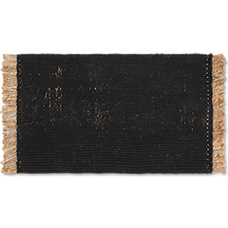 Ferm Living Block dørmåtte 50x80 cm Black/Natural