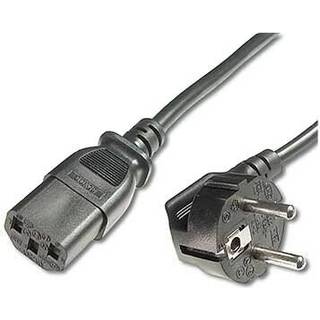 MicroConnect Apparat strømkabel | sort (Schuko CEE7/7 C13) | 1 me | PRIS-MATCH
