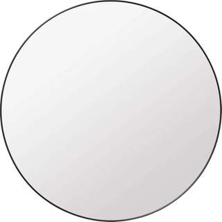 GUBI Wall Mirror Rundt Ø110 cm Sort Messing