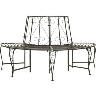 Havebænk Til Træ 160 Cm Stål - halvrund