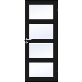 Massiv Swedoor, Unique GW04L, Sort eg, Advance-line, 72,5 X 194 - M8X20