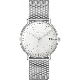 Junghans Max Bill Kleine Automatic White Dial Stainless Steel Bracelet Mens Watch 027/4106.46