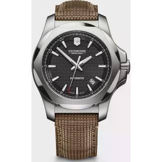 Victorinox Swiss Army I.N.O.X Mechanical Black Dial Wooden Strap Men's Watch 241836