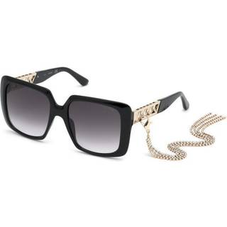 Guess GU7689 01B 55 Solbriller Kvinder Black - Shiny Black - 55mm