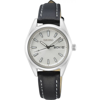 Seiko SUR455P1 Classic Sølvfarvet/Læder Ø29 mm