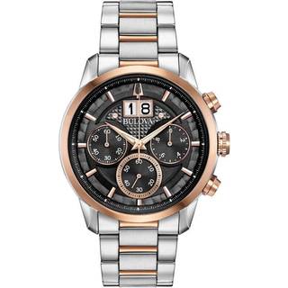 Bulova 98B335 Grå/Rosaguldtonet stål Ø44 mm