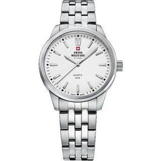Swiss Military by Chrono SMP36010.02 Chrono Hvid/Stål Ø33 mm