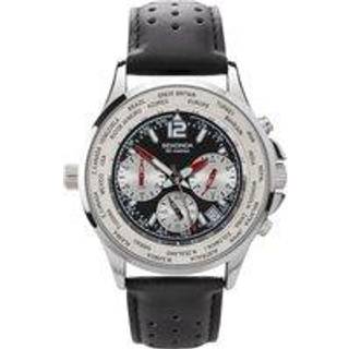 Sekonda Classic Quartz Black Dial Leather Strap Men’s Watch 1842