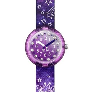 Flik Flak Giraxus Quartz Purple Dial Purple Textile Strap Children’s Watch FPNP080