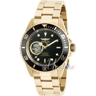 Invicta 20436 Pro Diver Sort/Gul guldtonet stål Ø40 mm