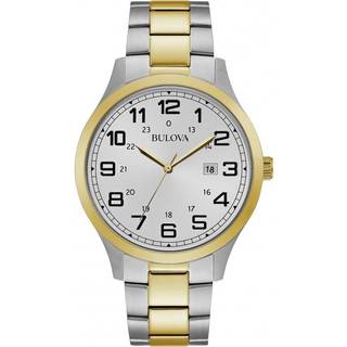 Bulova 98B304 Dress Sølvfarvet/Gul guldtonet stål Ø42 mm