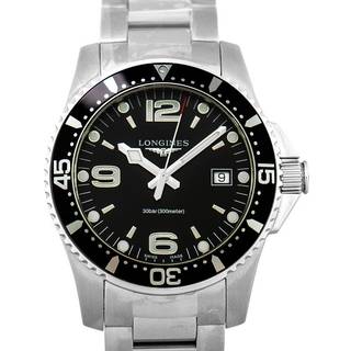 Longines L3.740.4.56.6 HydroConquest Sort/Stål Ø41 mm
