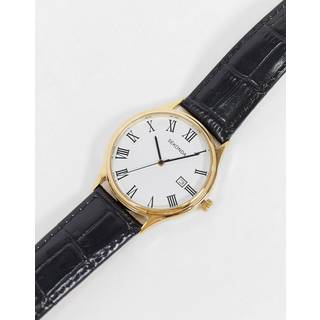 Sekonda Classic Quartz White Dial Black Leather Strap Men's Watch 1778