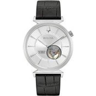 Bulova 96A240 Sølvfarvet/Læder Ø44 mm