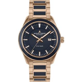 Jacques Lemans Uhren - Eco Power - Solar Apple - 1-2116F - roségold